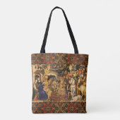 AANNEMING VAN MAGI Gentile Da Fabriano, Kerstmis Tote Bag (Achterkant)
