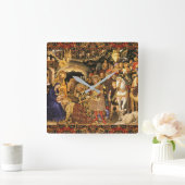 AANNEMING VAN MAGI Gentile Da Fabriano, Kerstmis Vierkante Klok (Huis)