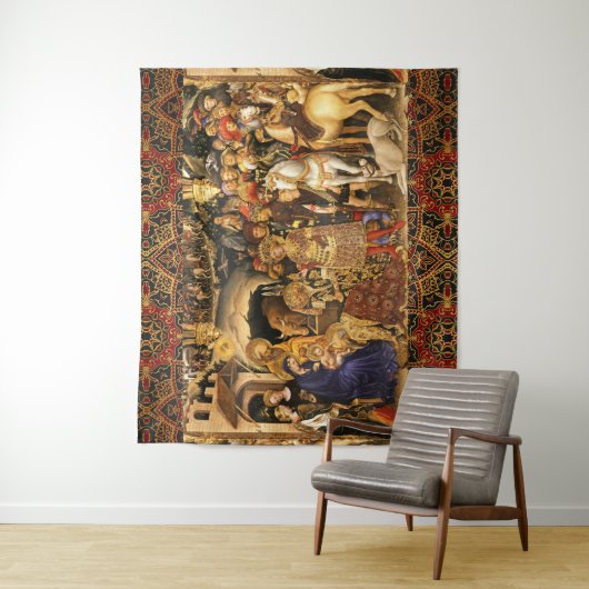 AANNEMING VAN MAGI Gentile Da Fabriano, Kerstmis Wandkleed (In situ)