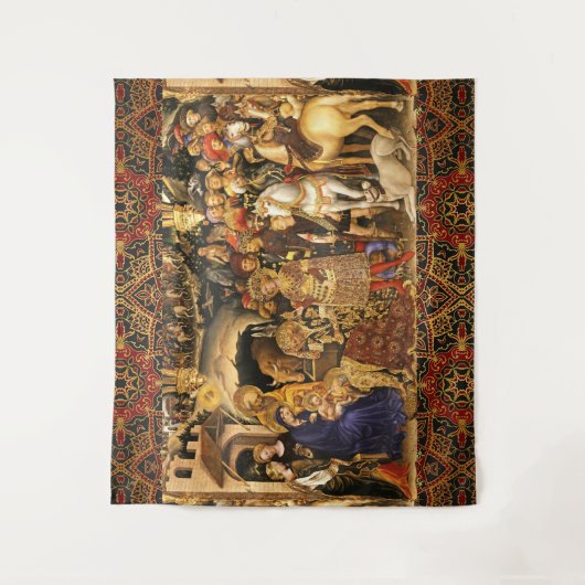 AANNEMING VAN MAGI Gentile Da Fabriano, Kerstmis Wandkleed (Voorkant)