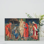 AANNEMING VAN MAGI Morris, Burne-Jones Briefpapier (Staand voorkant)