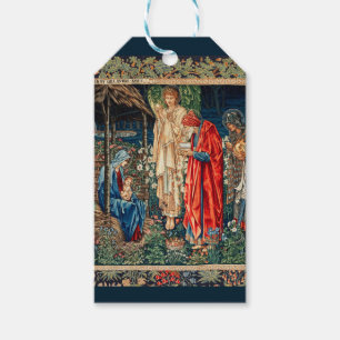 AANNEMING VAN MAGI Morris, Burne-Jones Cadeaulabel