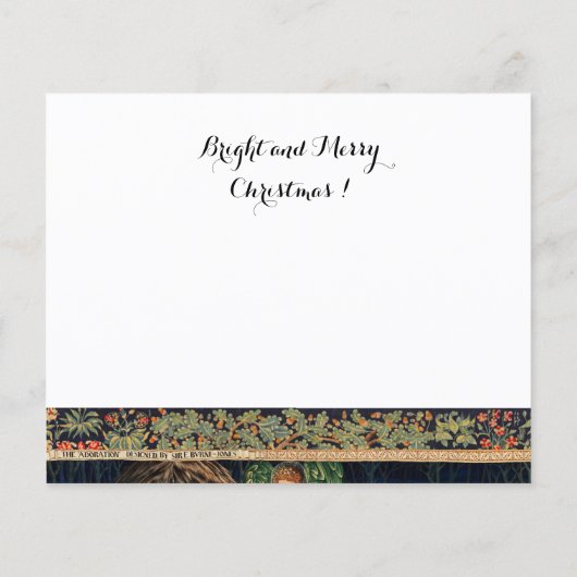 AANNEMING VAN MAGI Morris, Burne-Jones Flyer (Achterkant)