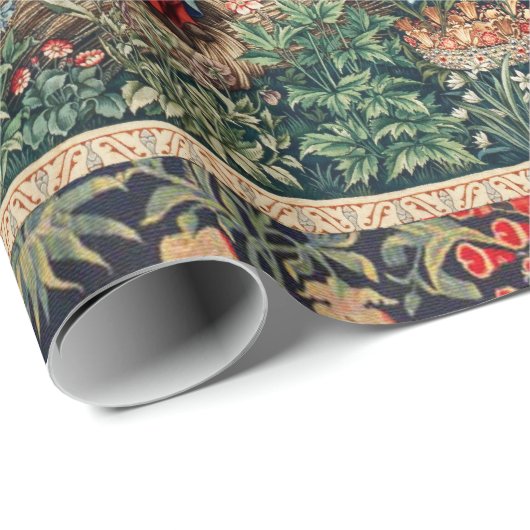 AANNEMING VAN MAGI Morris, Burne-Jones Kerstmis Cadeaupapier (Rol Hoek)