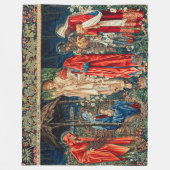 AANNEMING VAN MAGI Morris, Burne-Jones Kerstmis Fleece Deken (Voorkant)