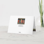 AANNEMING VAN MAGI Morris, Burne-Jones Kerstmis Kaart (Achterkant)