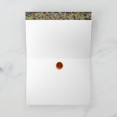 AANNEMING VAN MAGI Morris, Burne-Jones Kerstmis Kaart (Binnen)