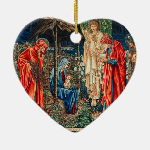 AANNEMING VAN MAGI Morris, Burne-Jones Kerstmis Keramisch Ornament
