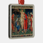 AANNEMING VAN MAGI Morris, Burne-Jones Kerstmis Metalen Ornament (Rechts)