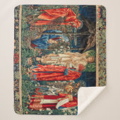 AANNEMING VAN MAGI Morris, Burne-Jones Kerstmis Sherpa Deken (Voorkant)