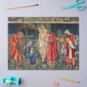 AANNEMING VAN MAGI Morris, Burne-Jones Kerstmis Tissuepapier (Craft)