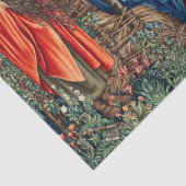 AANNEMING VAN MAGI Morris, Burne-Jones Kerstmis Tissuepapier (Detail)