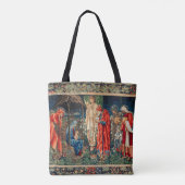 AANNEMING VAN MAGI Morris, Burne-Jones Kerstmis Tote Bag (Achterkant)