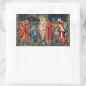 AANNEMING VAN MAGI Morris, Burne-Jones Rechthoekige Sticker (Tas)