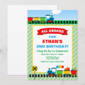 Aannodiging alle schepen om de trein te halen kaart (Voorkant / Achterkant)