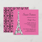 Aannodiging (fuchsia) om de vrijdag in de stad Tre Kaart (Voorkant / Achterkant)