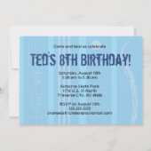 Aannodiging om de verjaardag te vieren - Skateboar Kaart (Achterkant)