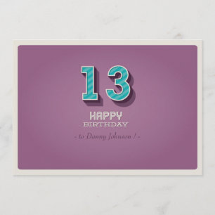 Aannodiging op zondag - Paars  ontwerp Kaart