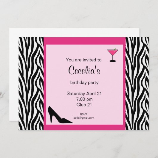 Aannodiging tot geboorte van zebra (nr. INV 002) Kaart (Voorkant / Achterkant)