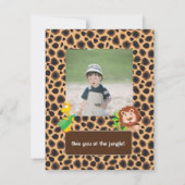 Aannodiging van de Afrikaanse Safari-Kind om de ve Kaart (Achterkant)