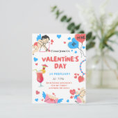 Aannodiging van de Partij van de Douane Valentijns Kaart (Staand voorkant)