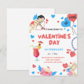 Aannodiging van de Partij van de Douane Valentijns Kaart (Voorkant / Achterkant)