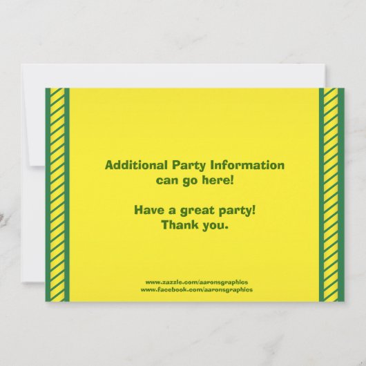 Aannodiging van trekkers om het even welke leeftij kaart (Achterkant)