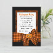 Aannodiging voor aangepaste halloween-partij kaart (Staand voorkant)