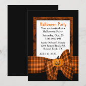 Aannodiging voor aangepaste halloween-partij kaart (Voorkant / Achterkant)