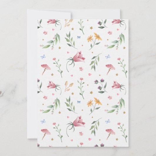 Aannodiging voor feestdag in de vaarklare tuin kaart (Achterkant)