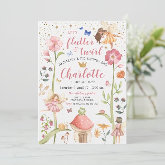 Aannodiging voor feestdag in de vaarklare tuin kaart (Staand voorkant)