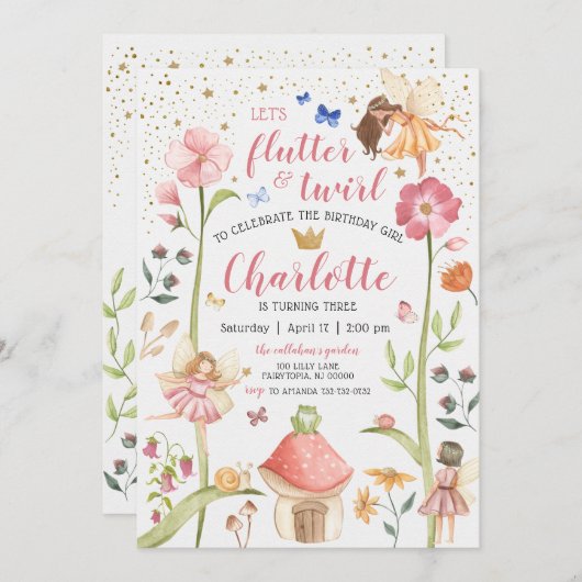 Aannodiging voor feestdag in de vaarklare tuin kaart (Voorkant / Achterkant)