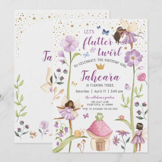 Aannodiging voor feestdag in de vaarklare tuin kaart (Voorkant / Achterkant)