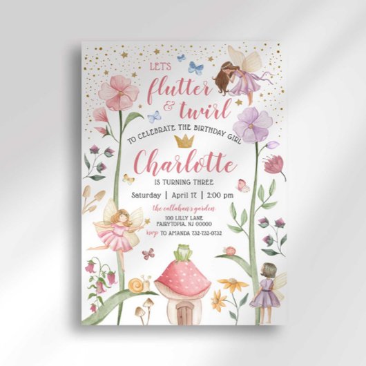 Aannodiging voor feestdag in de vaarklare tuin kaart