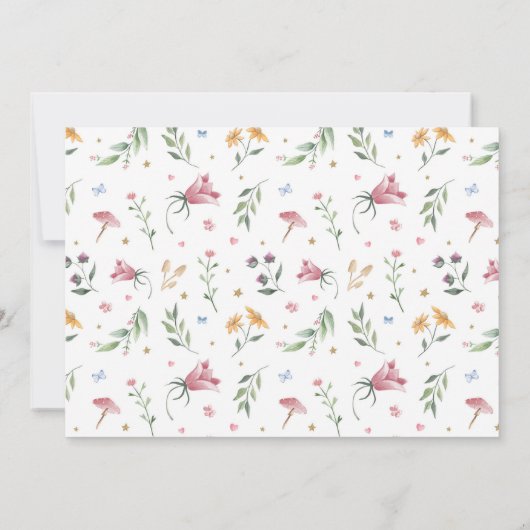 Aannodiging voor feestdag in de vaarklare tuin kaart (Achterkant)