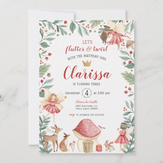 Aannodiging voor feestdag in de vaarklare tuin kaart (Voorkant)