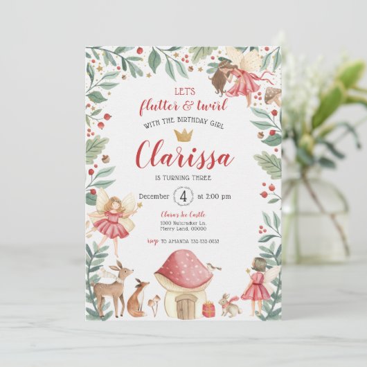 Aannodiging voor feestdag in de vaarklare tuin kaart (Staand voorkant)