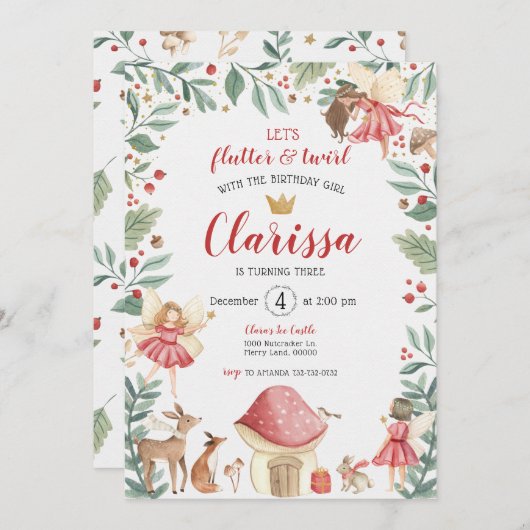 Aannodiging voor feestdag in de vaarklare tuin kaart (Voorkant / Achterkant)