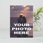 Aannodiging voor gehuwde huwelijksfeesten kaart (Staand voorkant)