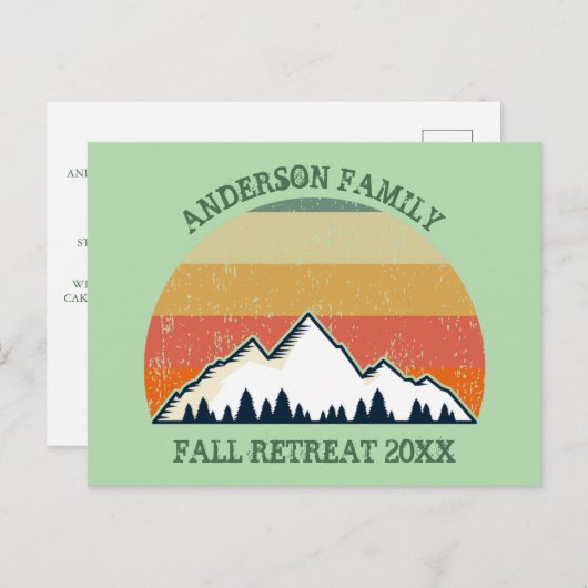 Aannodiging voor gezinshereniging - Aangepaste zon Briefkaart (Voorkant / Achterkant)