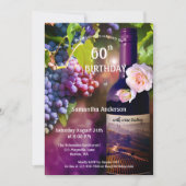 Aannodiging voor het uittesten van volwassen wijn  kaart (Voorkant)