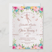 Aannodiging voor ingeroepen Garden Fairy Birthday Kaart (Voorkant)