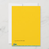 Aannodiging voor trekkende verjaardag:  Barn & Tra Kaart (Achterkant)