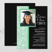 Aannodigingsfoto voor Classy Green en Black Afstud Kaart (Voorkant / Achterkant)