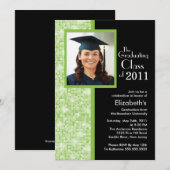 Aannodigingsfoto voor Classy Green en Black Afstud Kaart (Voorkant / Achterkant)