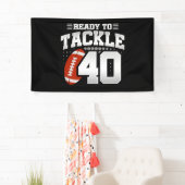 Aanpak 40e verjaardag 40 jaar Jubileum paar Spandoek (Insitu)