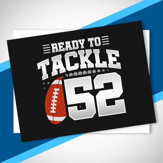 Aanpak 52e verjaardag 52 jaar koppel jubileum briefkaart