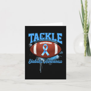 Aanpak Football Blauwe Ribbon Diabetes Kaart