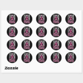 Aanpak Football Borstkanker Bewustmakingsroze ribb Ronde Sticker (Vel)