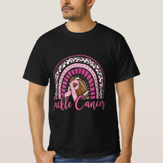 Aanpak Football roze lint borstkankerreclames T-shirt